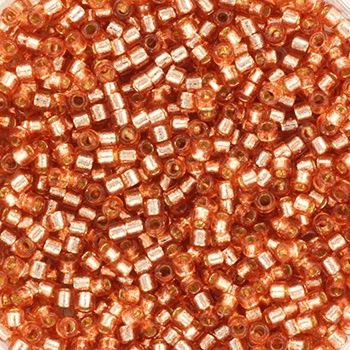 Miyuki Delica 11/0 DB-2151 Duracoat Silverlined Dyed Rose Copper