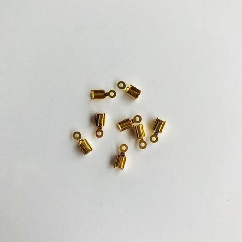 Veterklemmetjes klein Goud, 8 stuks