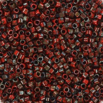 Miyuki Delica 11/0 DB-2263 Opaque Picasso Red