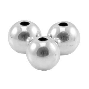 DQ metaal kraal 3mm Antiek zilver (nikkelvrij), 10 stuks