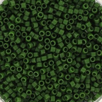 Miyuki Delica 11/0 DB-0797 Opaque Semifrosted Dyed Jade Green
