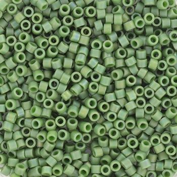 Miyuki Delica 11/0 DB-2312 Opaque Glazed Frosted Rainbow Shamrock