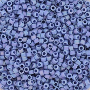 Miyuki Delica 11/0 DB-2318 Opaque Glazed Frosted Rainbow Soft Blue