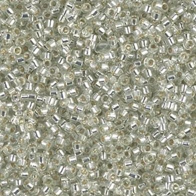 Miyuki Delica 11/0 DB-1431 Silverlined Pale Moss Green