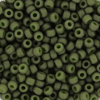 Miyuki Rocailles 8/0 2318 Opaque Matte Olive