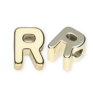 Letterkraal van acryl letter R Gold