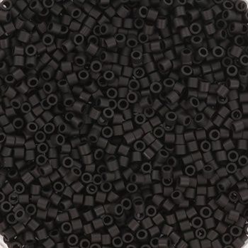 Miyuki Delica 15/0 DB-0310 Opaque Matte Black