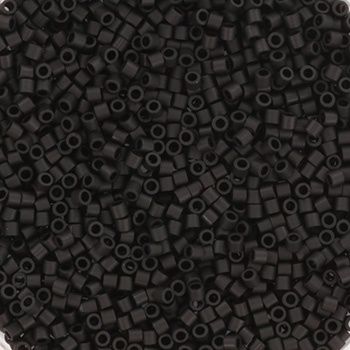 Miyuki Delica 15/0 DB-0310 Opaque Matte Black