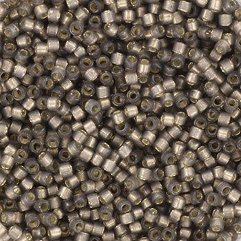 Miyuki Delica 11/0 DB-0631 Silverlined Dyed Alabaster Rustic Gray