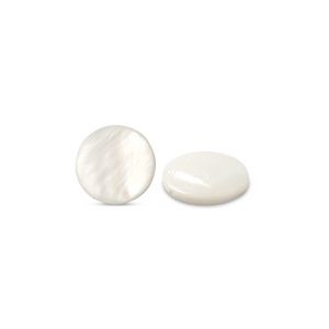 Schelp kralen 6mm White (natuurlijke kleur schelp), 8 stuks