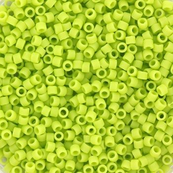 Miyuki Delica 11/0 DB-0763 Opaque Matte Chartreuse