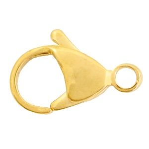 Karabijnsluitingen 9mm RVS Stainless Steel Gold