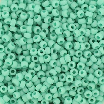Miyuki Delica 11/0 0412F Opaque Matte Turquoise Green