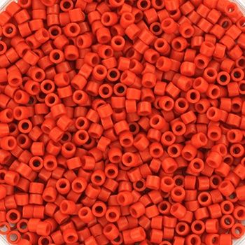 Miyuki Delica 11/0 DB-0795 Opaque Semi Frosted Dyed Cinnabar