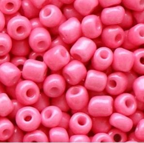 Glaskralen Rocailles 6/0 (4mm)  Bubble Gum