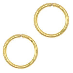 Roestvrij stalen (RVS) Stainless steel montagering 5 x 0,7mm goud