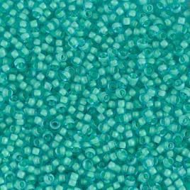 Miyuki Rocailles 11/0 1927 Semi Frosted Mint Lined Aqua