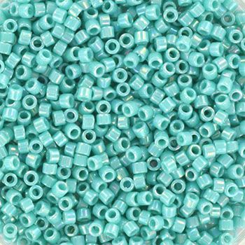 Miyuki Delica 11/0 DB-0166 Opaque AB Turquoise Green