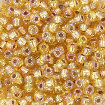 Miyuki Rocailles 8/0 1003 Silverlined AB Gold