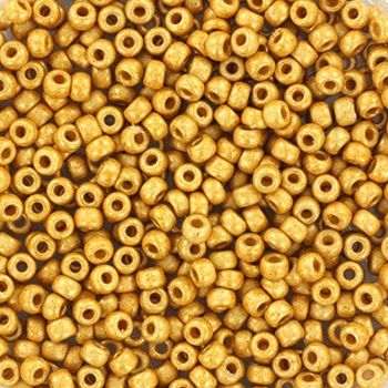Miyuki Rocailles 11/0 4202F Duracoat Galvanized Matte Gold