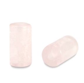 Natuursteen kralen tube Rozenkwarts 6mm, 4 stuks