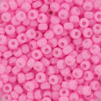 Miyuki Rocailles 8/0 0415 Opaque Dyed Cotton Candy Pink