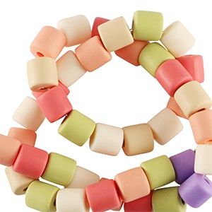 Polymeer kralen 6mm Multicolour 10 stuks