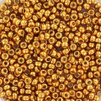 Miyuki Rocailles 11/0 4203 Duracoat Galvanized Yellow Gold