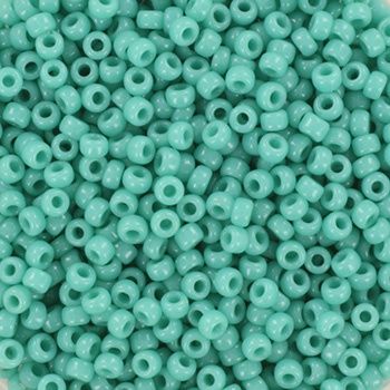 Miyuki Rocailles 11/0 0412 Opaque Turquoise Green
