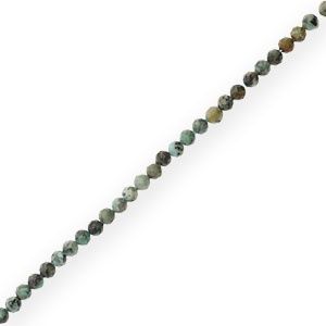 Natuursteen kralen chalcedoon (jaspis) 4mm facet geslepen Multicolour green, 5 stuks