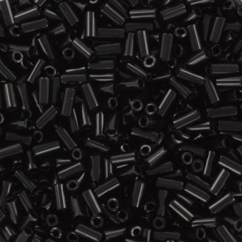 Miyuki Bugles 3mm 0401 Opaque Black 2½ gram
