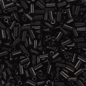 Miyuki Bugles 3mm 0401 Opaque Black 2½ gram
