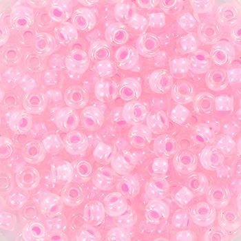 Miyuki Rocailles 11/0 207 Pink Lined Crystal
