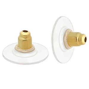 Oorbel stopper RVS Stainless Steel Goud, 2 stuks
