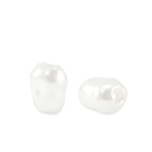 Imitatie zoetwaterparels White 3x5mm, 20 stuks