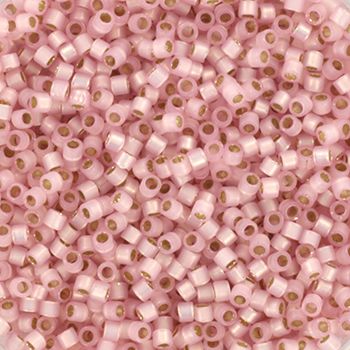 Miyuki Delica 11/0 DB-0624 Silverlined Dyed Alabaster Light Rose