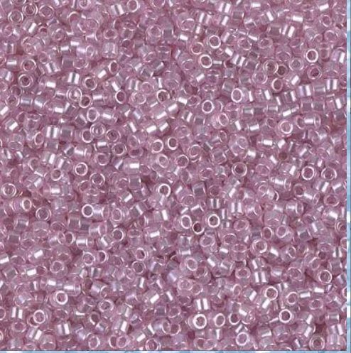 Miyuki Delica 11/0 DB-1473 Transparant Blushing Rose Luster