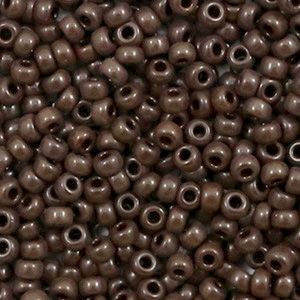 Miyuki Rocailles 8/0 0419 Opaque Chocolate Brown