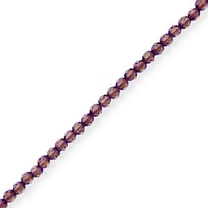Top Facet kralen Aubergine purple 3,5x3 mm, 30 stuks