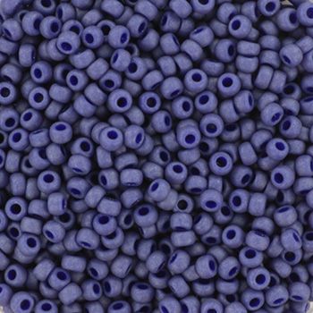 Miyuki Rocailles 11/0  2075 Opaque Matte Luster Cobalt