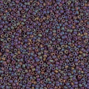 Miyuki Rocailles 15/0 0409FR  Mauve Multi Opaque Mat