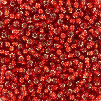 Miyuki Rocailles 15/0 0011 Silverlined Ruby