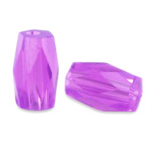 Top Facet kralen tube Tillandsia purple, 10 stuks