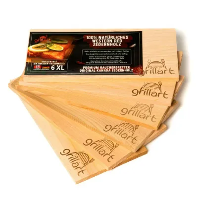 Cederhouten planken om te grillen (set van 6)