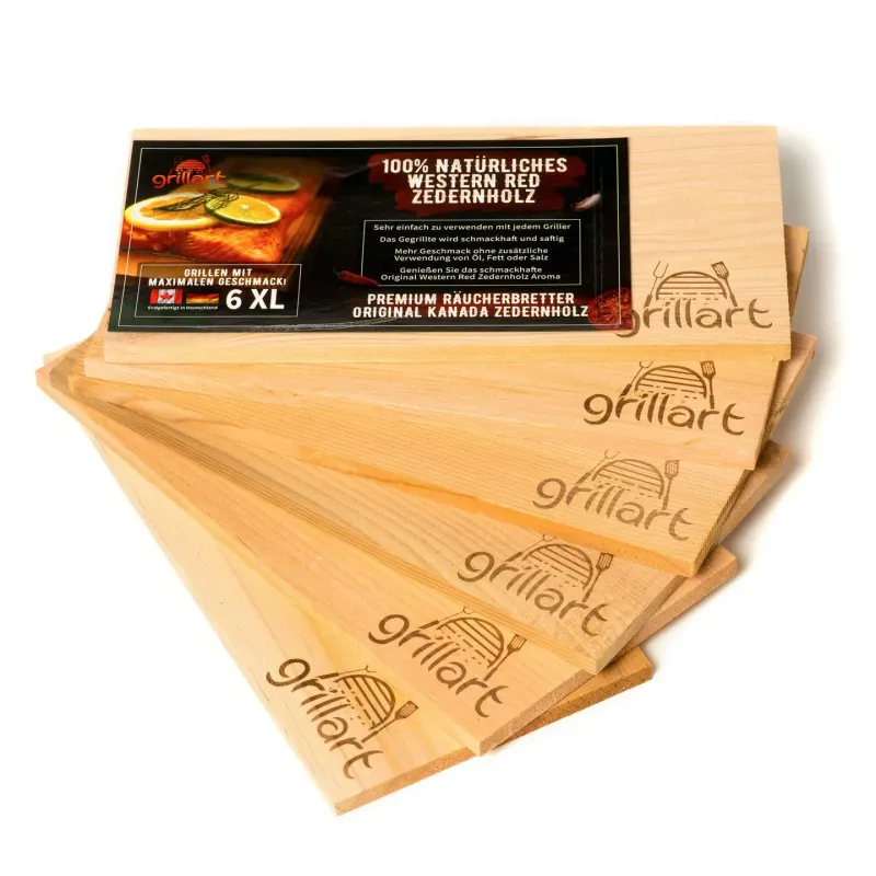Cederhouten planken om te grillen (set van 6)
