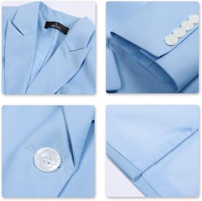 YUNCLOS Women&#39;s 2 Piece Office Work Suit Set One Button Blazer and Pants