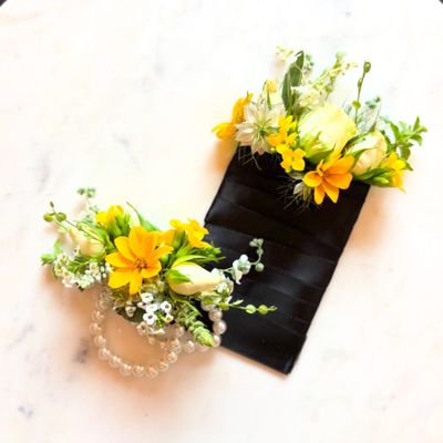 Corsage and Boutonniere Pair