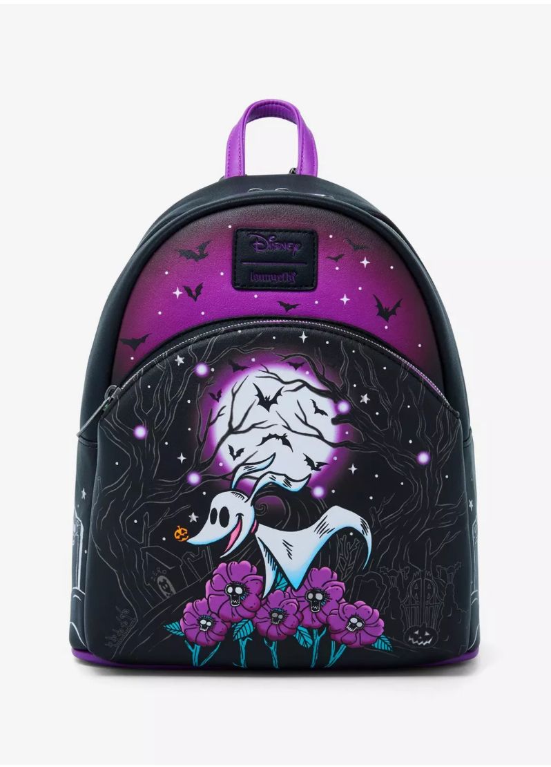 Loungefly The Nightmare Before Christmas Zero Moon Doodle Mini Backpack