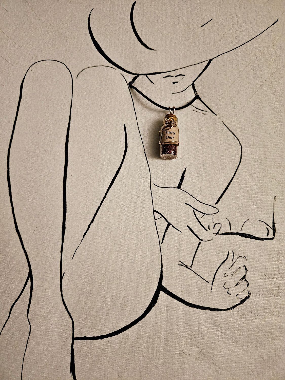 Fairy bottle necklace