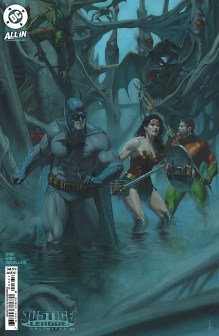 JUSTICE LEAGUE UNLIMITED #3 CVR D RICCARDO FEDERICI CARD STOCK